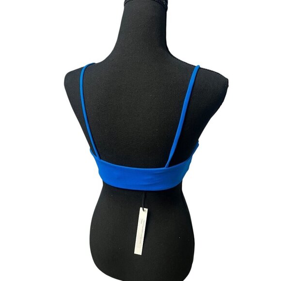 Susana Monaco Womens SMALL Blue Ruched Bandeau Bikini Top, REVOLVE RESORT WEAR - Picture 6 of 6